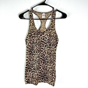 Victorias Secret Tank Top womens size XS leopard print sleeveless racerback